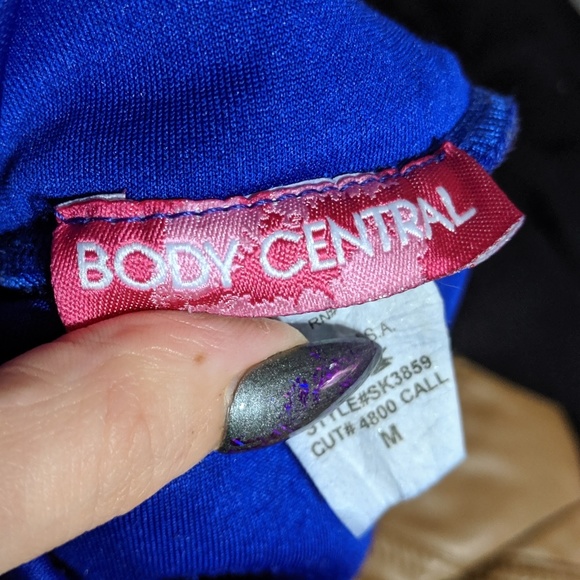 Blue peplum mini skirt - Picture 2 of 4